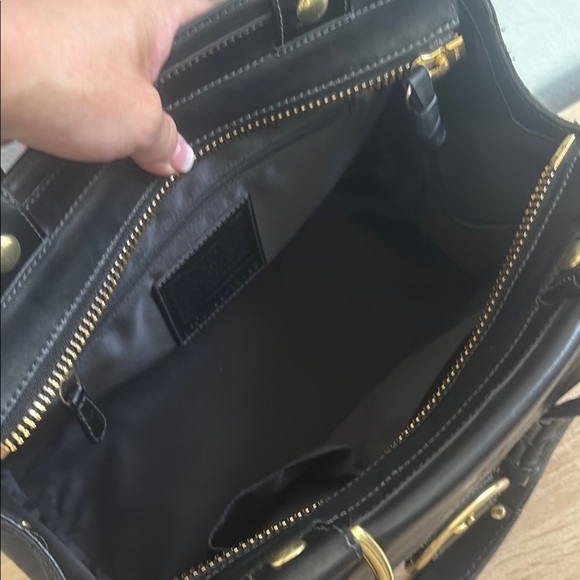 Coach Black Shoulder Bag with Gold Hardware - Picture 7 of 15